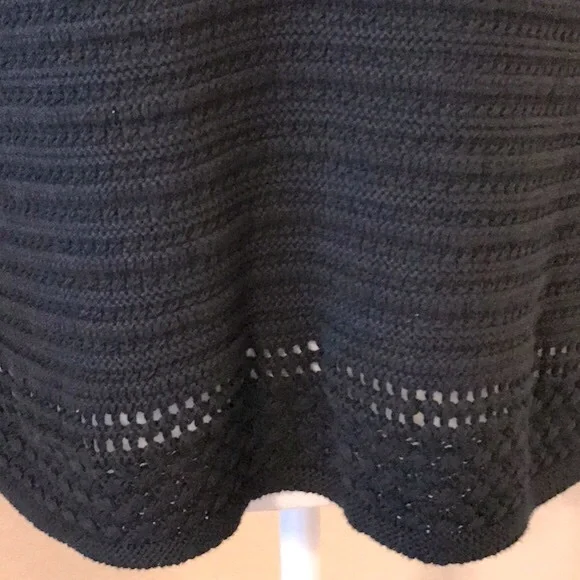 GAP 3/4 Sleeve Black Cotton Sweater - Picture 3 of 13